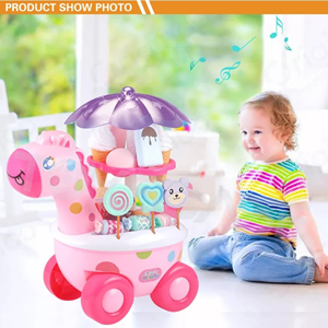 ماشین برقی آب نبات بستنی فروشی مدل زرافه Candy Ice Cream Car -اسباب بازی